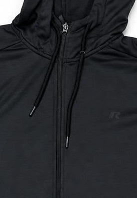 Russell Zip-Up Hoodie Black, Extra Large