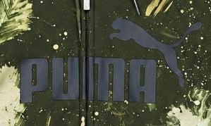 Puma Camo Zip-Up Hoodie Olive, Large