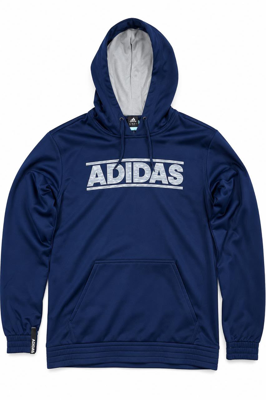 Adidas Logo Pullover Hoodie Navy, Medium