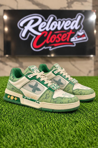 Louis Vuitton Green Sneakers, UK 9
