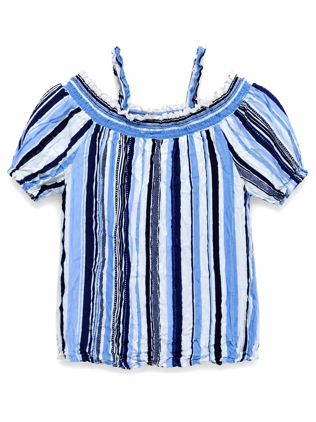 Girls Off Shoulder Stripe Top