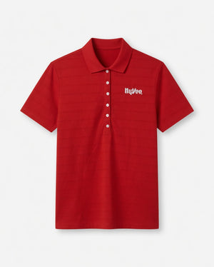 Hy-Vee Men's Red Performance Polo