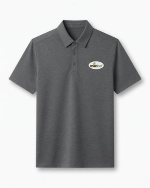 True Leaf Men's Charcoal Gray Performance Polo Shirt