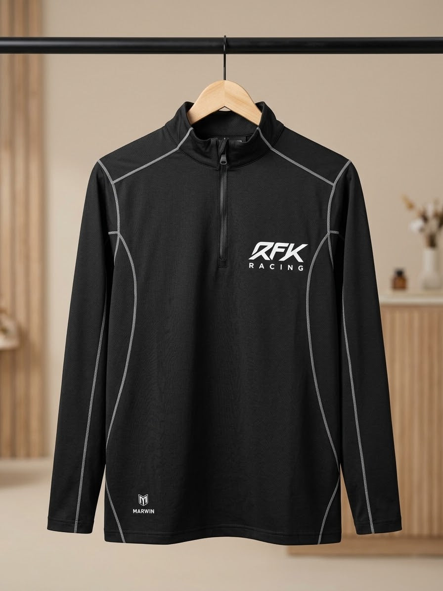 RFK Racing Black Quarter-Zip Performance Pullover – Size L