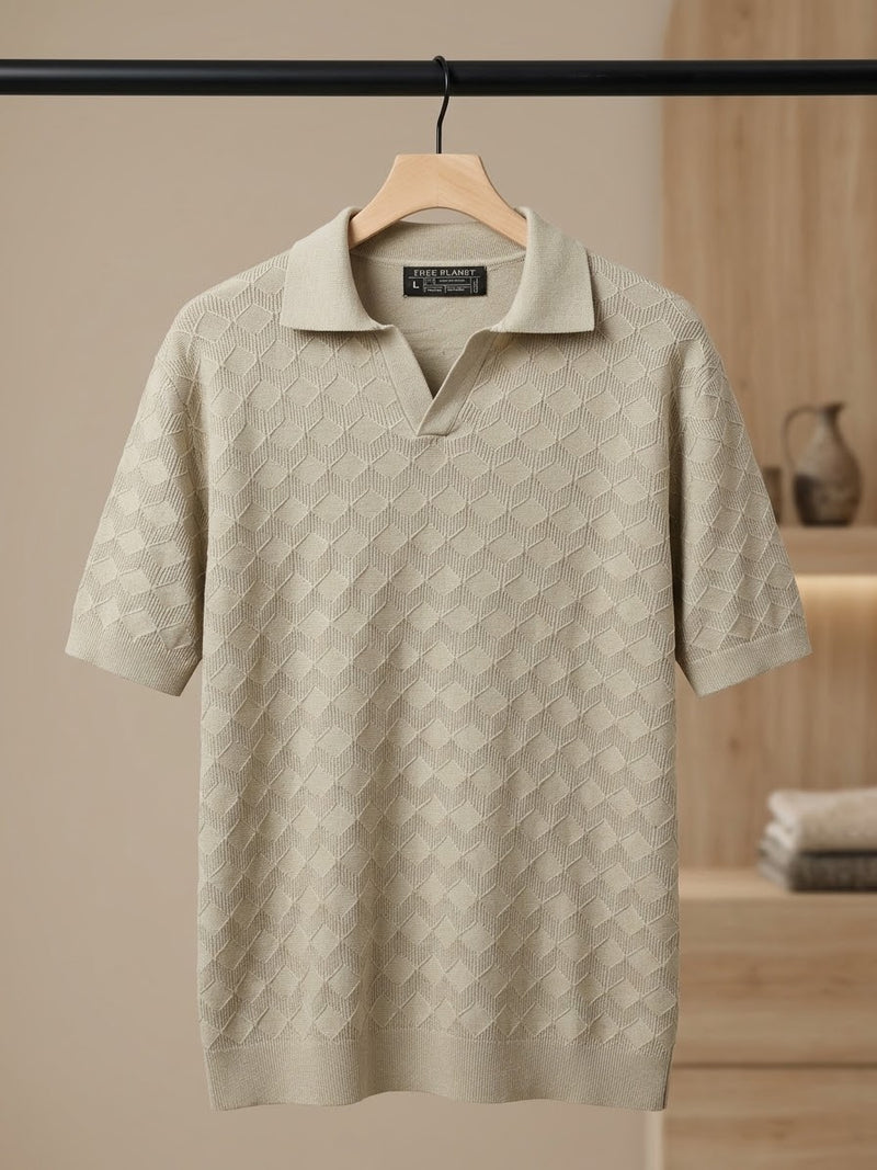 Free Planet Knit Polo, Large