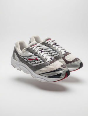Brooks Grey White Mesh Running Shoes