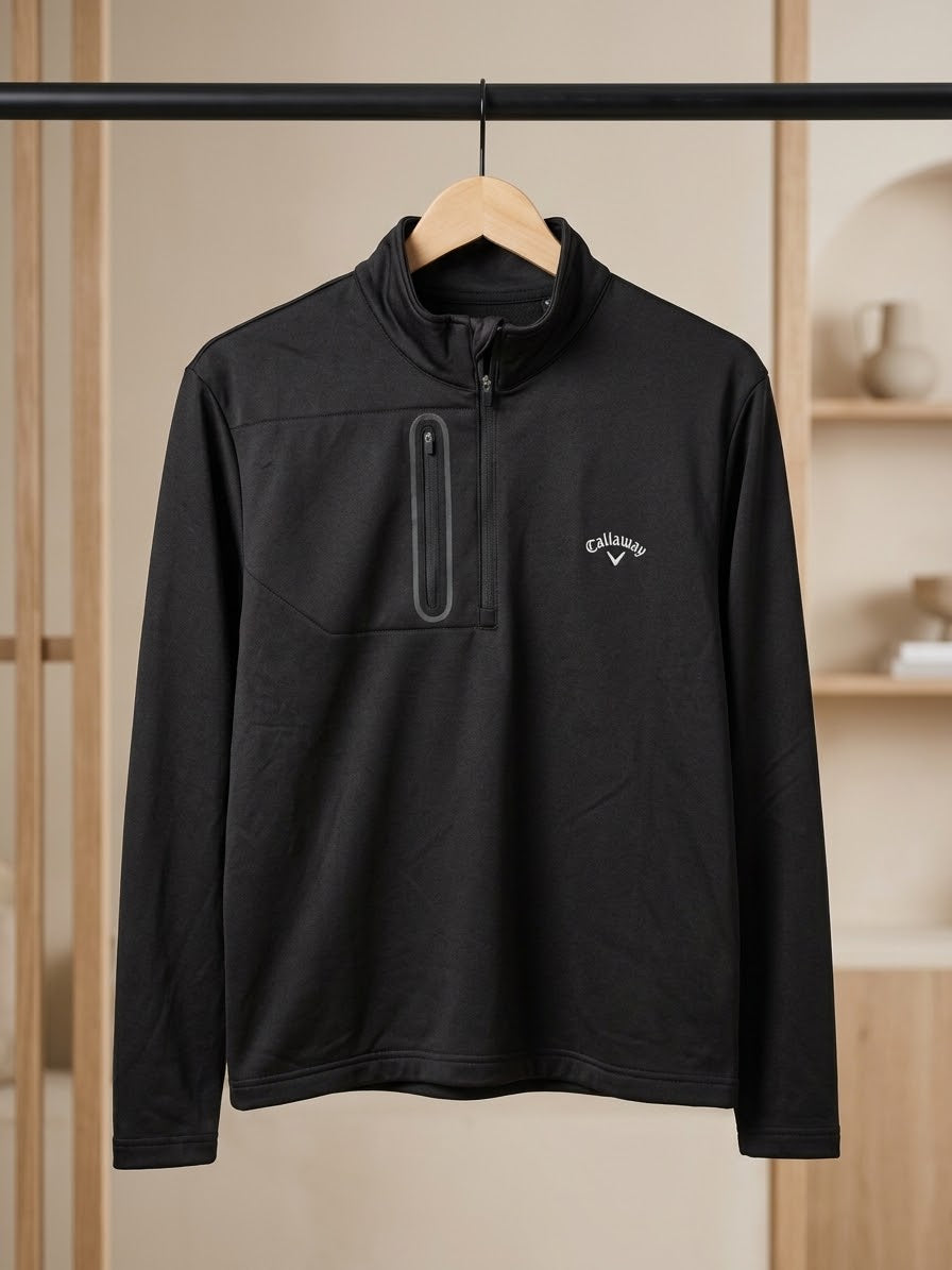 Callaway Black Quarter-Zip Pullover – Size L