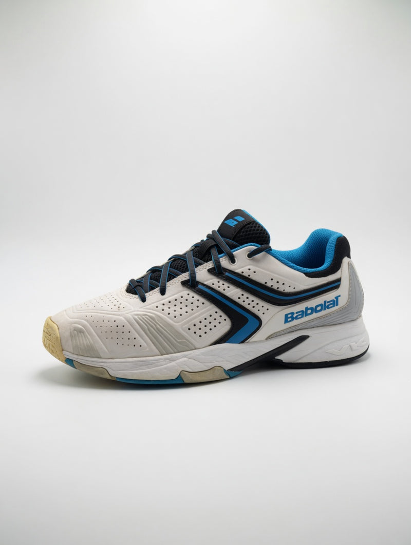 Babolat White Blue Tennis Shoes