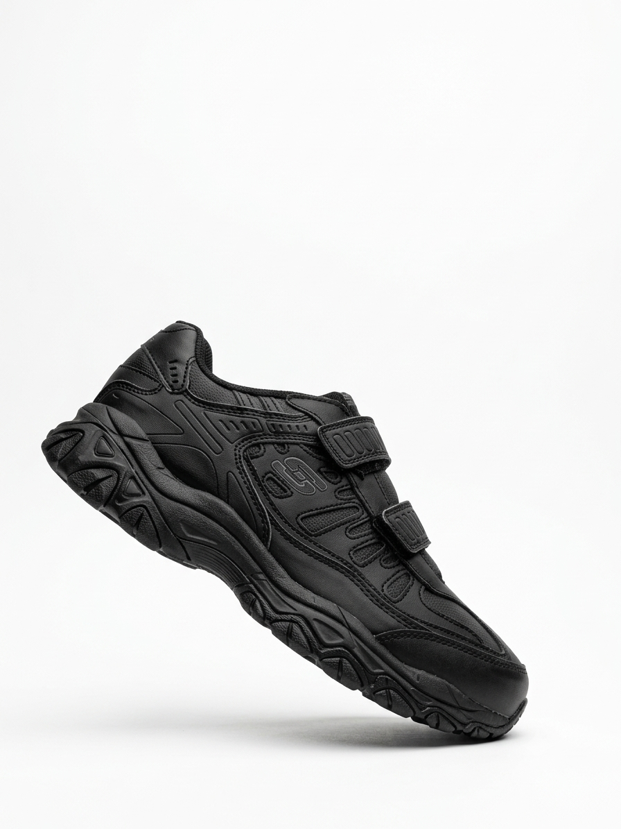 Skechers Black Velcro Sneakers