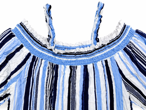 Girls Off Shoulder Stripe Top