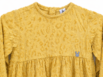 Girls Beige Peplum Top, Age 5-6