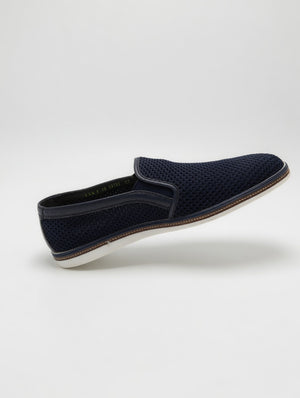Lloyd Navy Blue Mesh Slip-On
