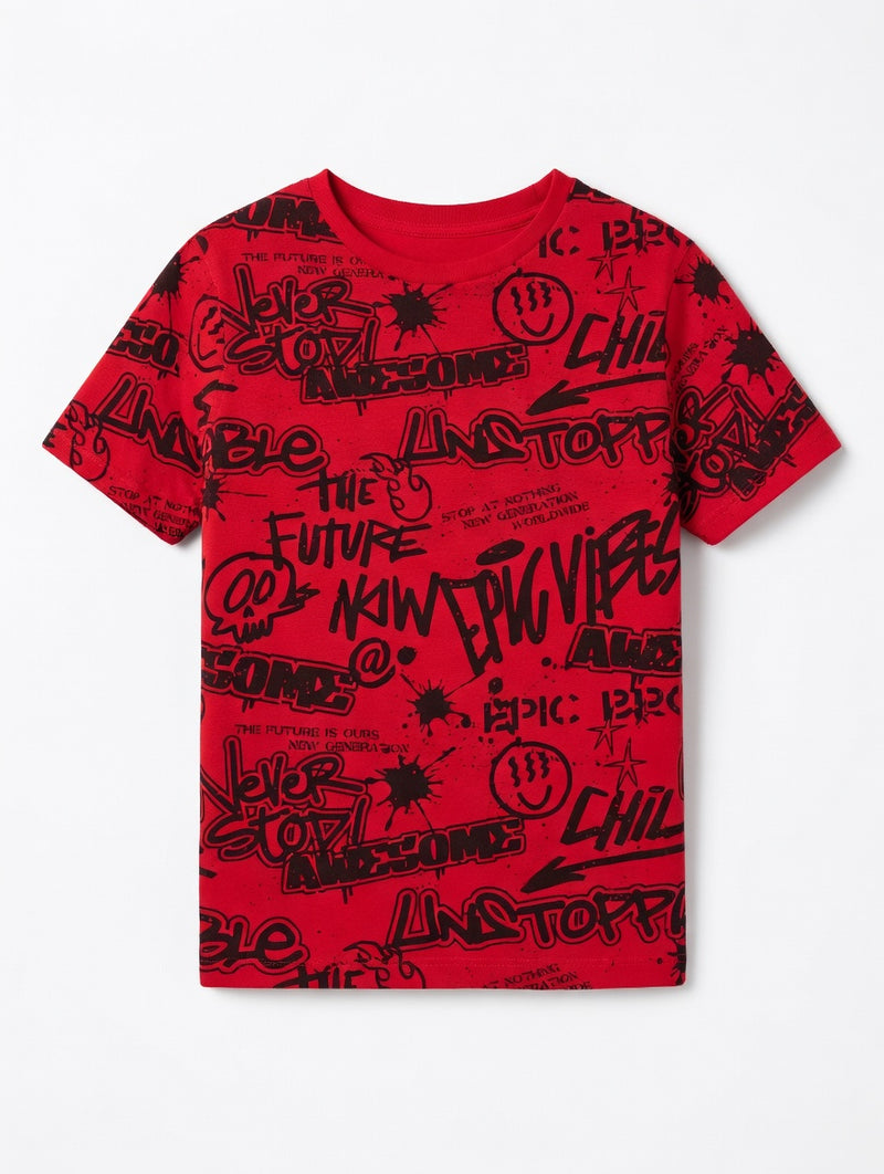 Kids’ Urban Graffiti Graphic Tee