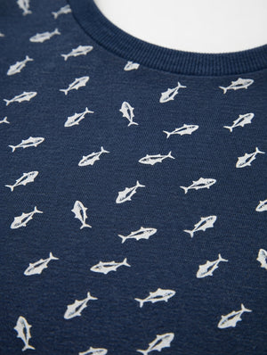 Kids Blue Shark Print