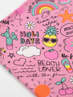 Girls Summer Doodle Graphic