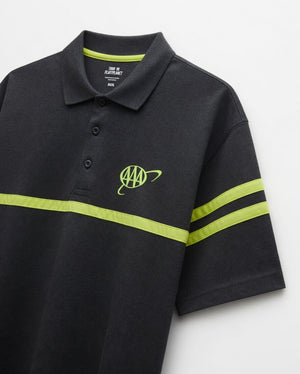 Men's Black Performance Polo