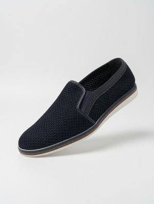 Lloyd Navy Blue Mesh Slip-On