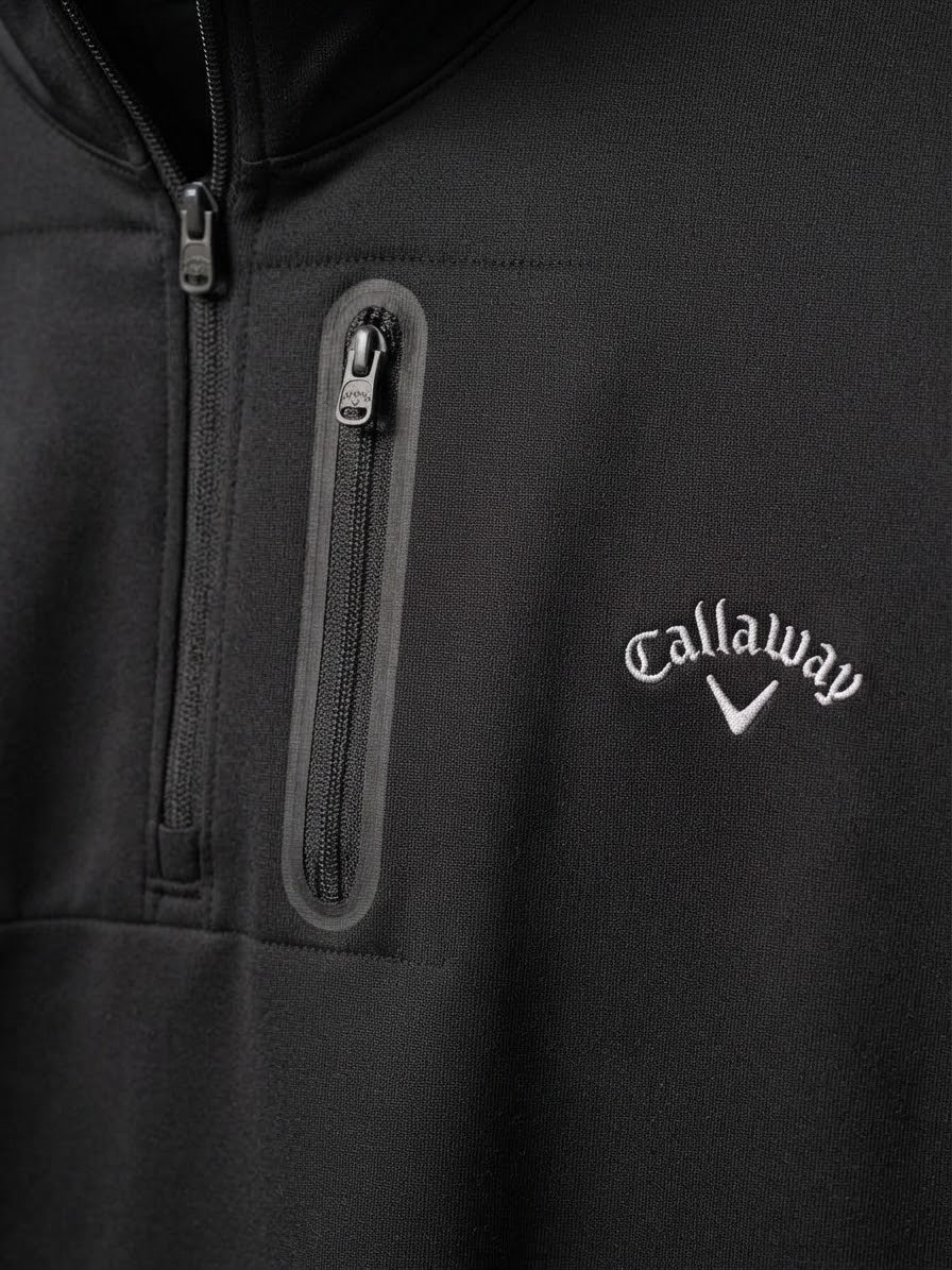 Callaway Black Quarter-Zip Pullover – Size L