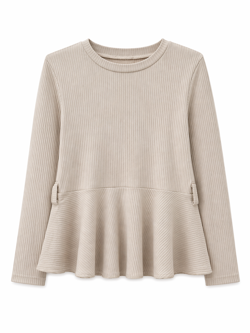 Girls Mustard Textured Dress