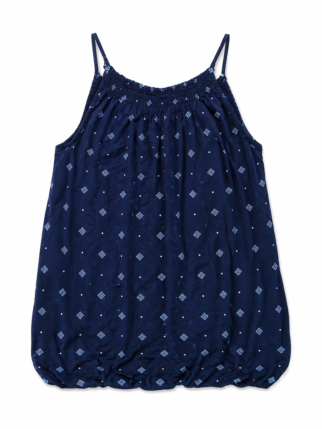 Navy Blue Sleeveless Strap Top