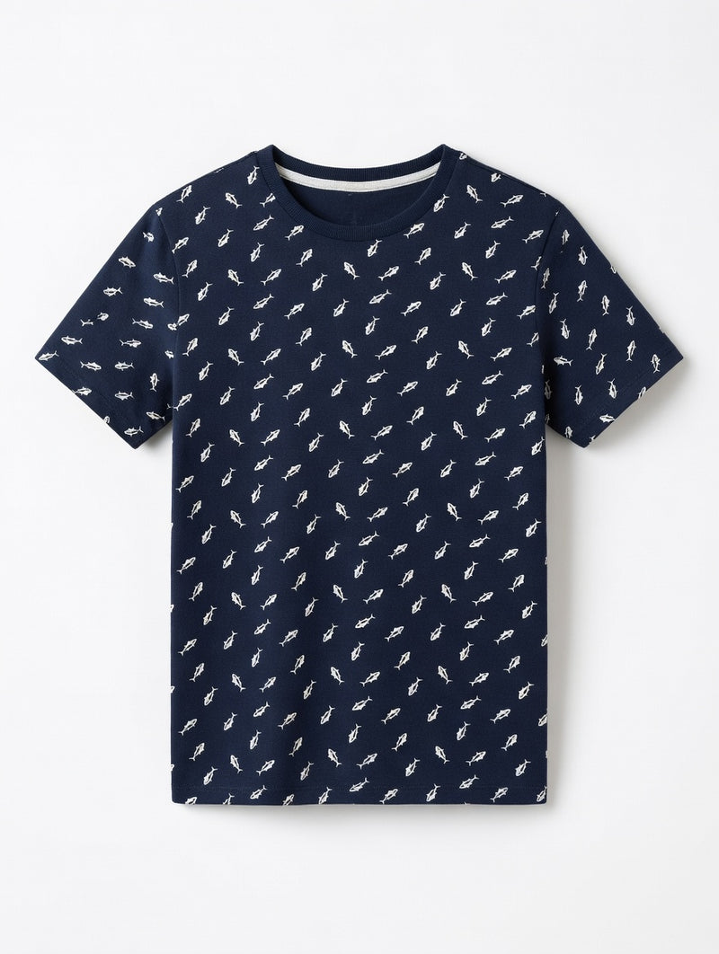 Kids Blue Shark Print
