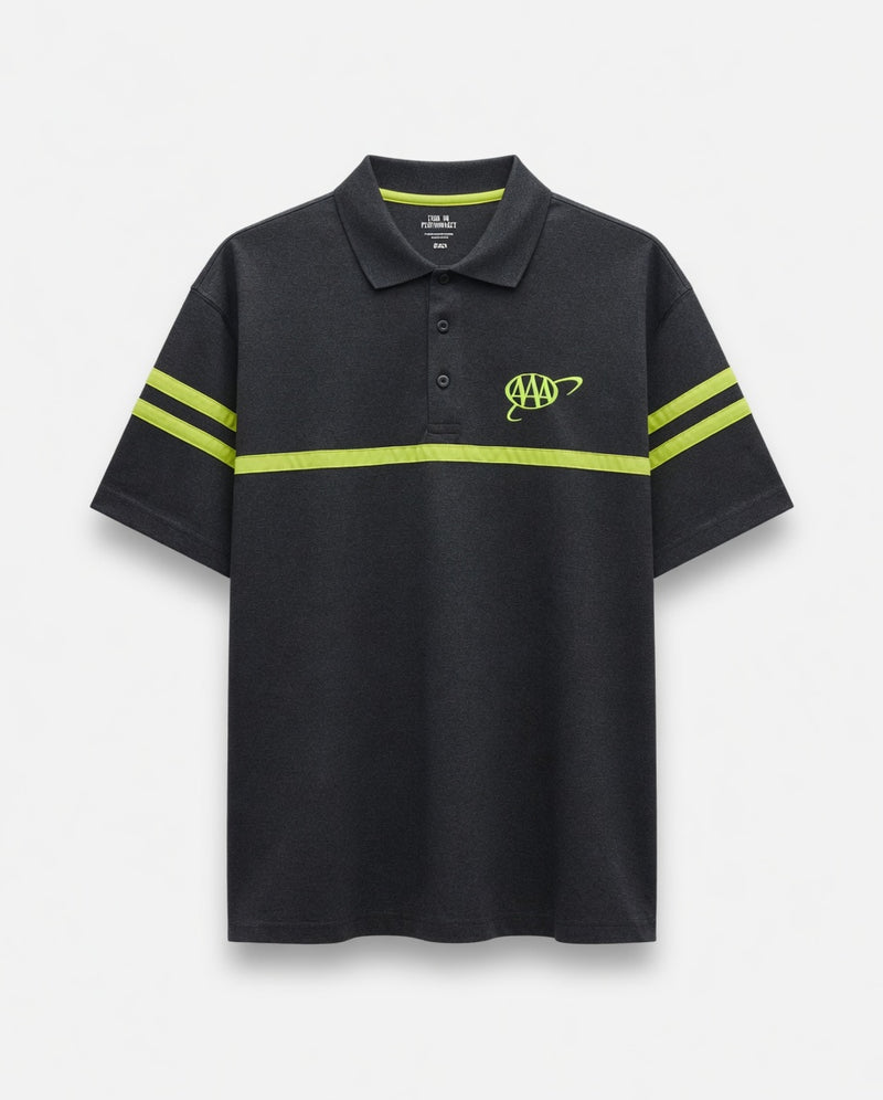 Men's Black Performance Polo