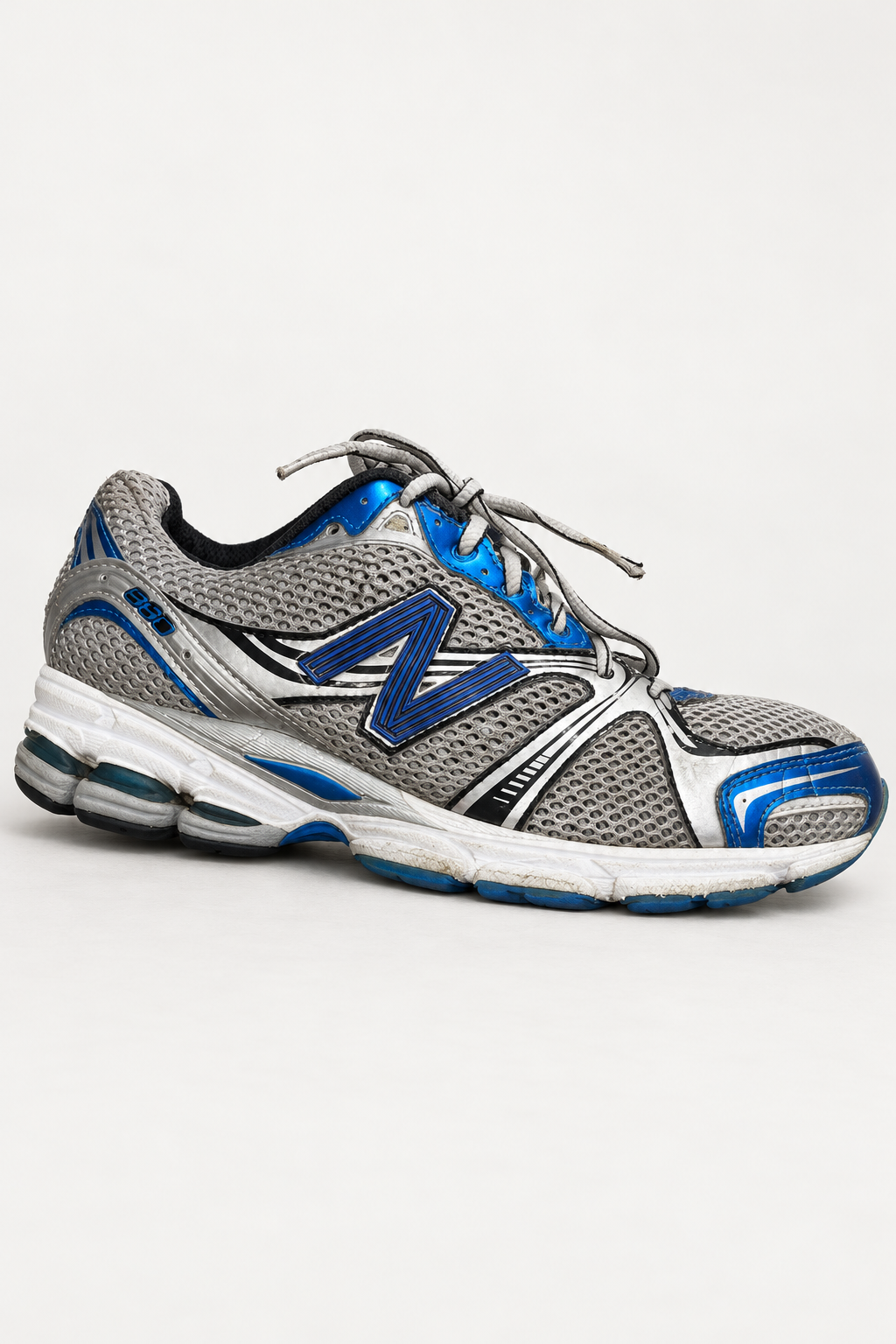 New Balance Grey & Blue Running Shoes – UK 10.5