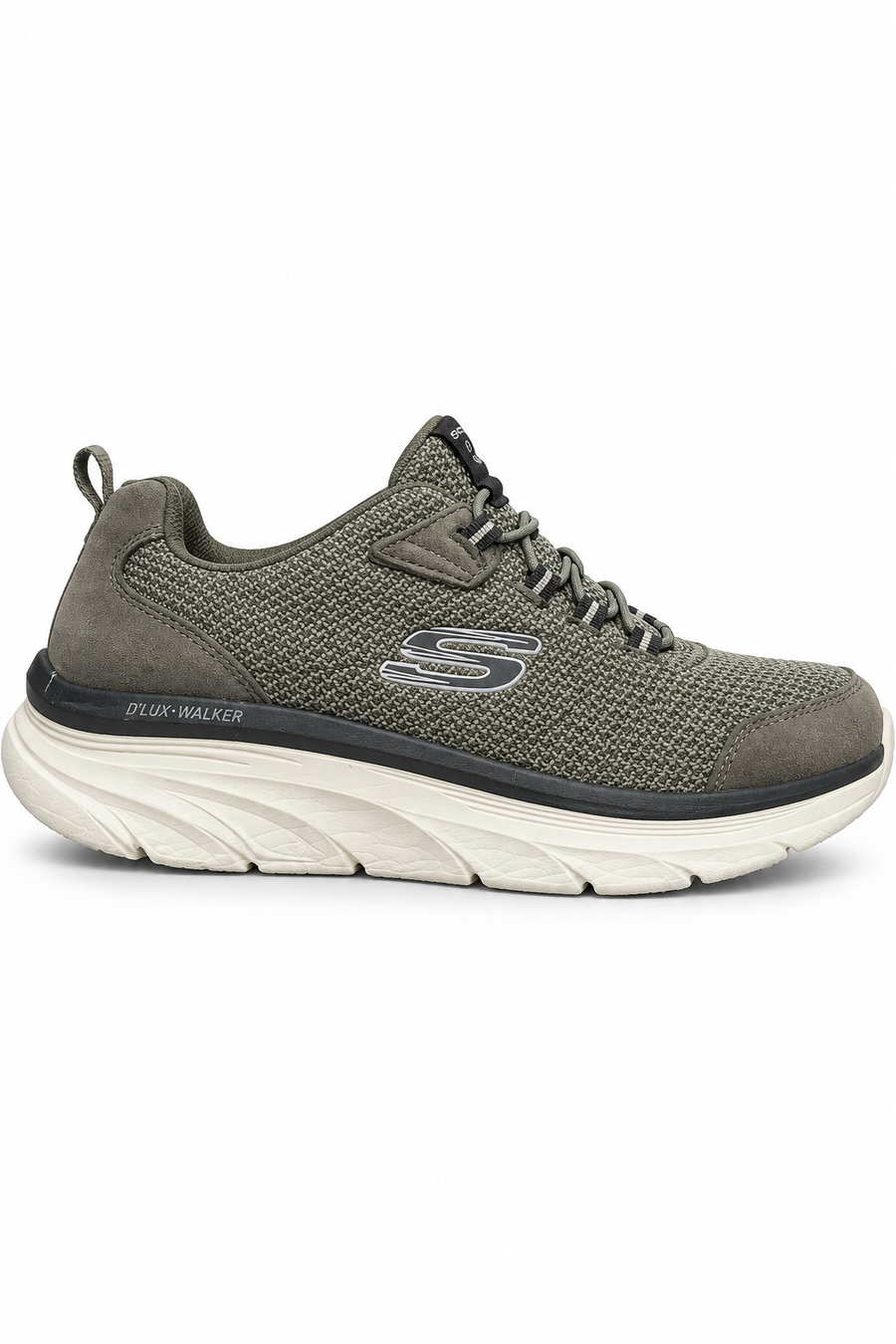 Skechers Olive Slip On Walking Shoes, UK 10