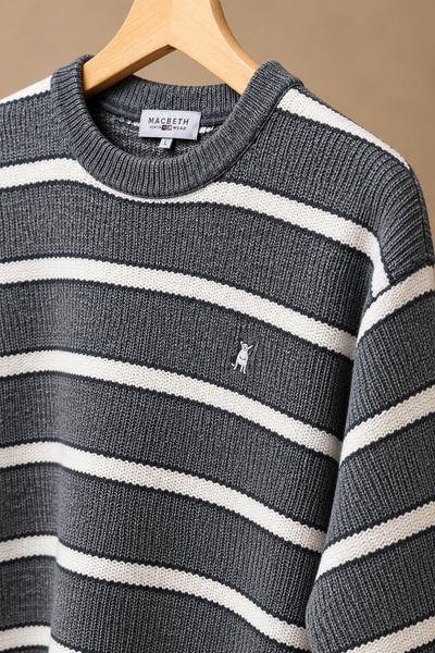 Macbeth Striped Sweater, Medium