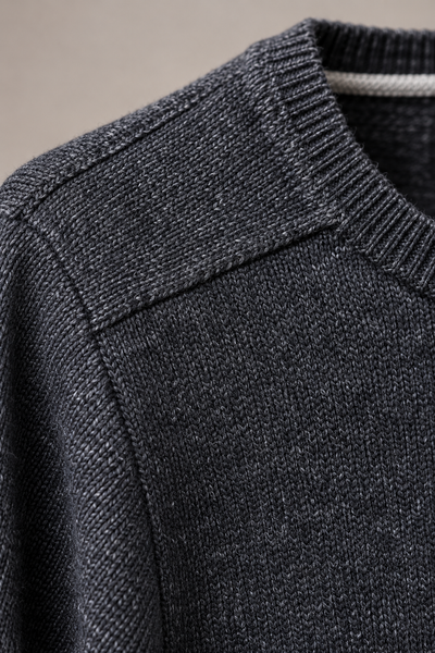 F&F Charcoal Crew Neck Knit Sweater | Large
