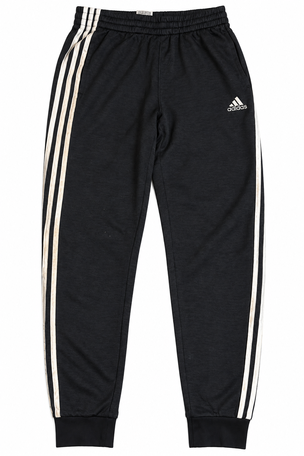 Adidas Dark Navy Three Stripe Joggers | Medium