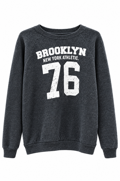 Charcoal Brooklyn 76 Graphic Sweatshirt | S