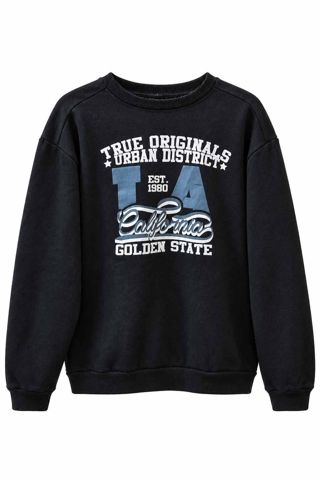 Black True Originals California Graphic Sweatshirt | S