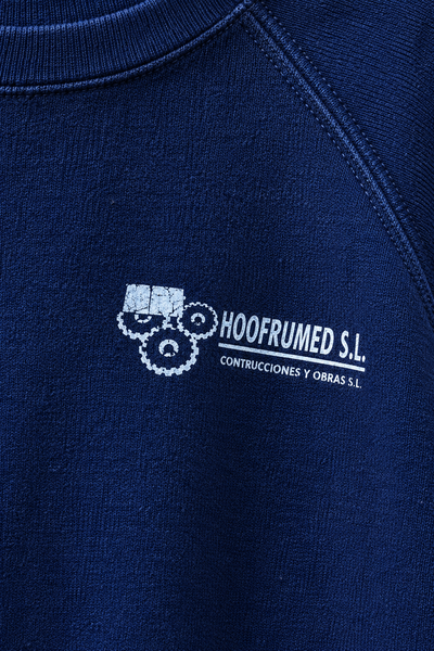 Fruit of the Loom Navy HORFRUMED Logo Sweatshirt | XL