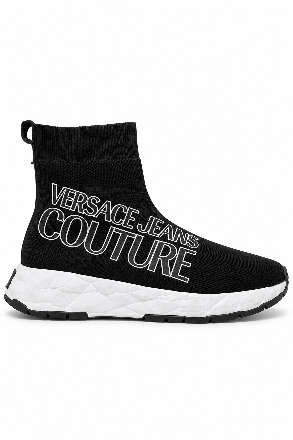 Versace Jeans Couture Black Sock Sneakers, UK 8