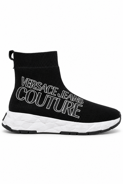 Versace Jeans Couture Black Sock Sneakers, UK 8