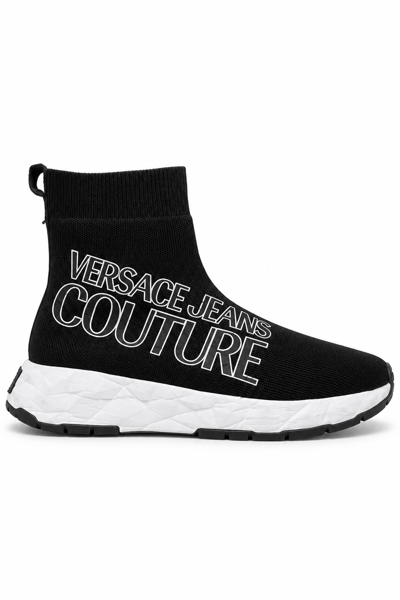 Versace Jeans Couture Black Sock Sneakers, UK 8