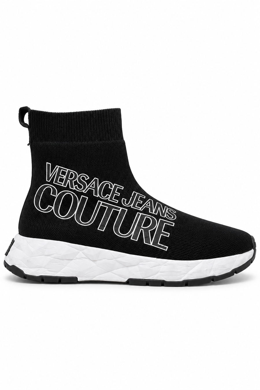 Versace Jeans Couture Black Sock Sneakers, UK 8