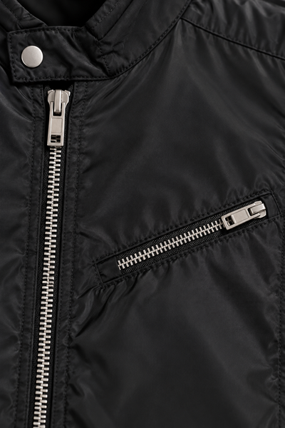 Zara Man Black Bomber Jacket, Medium